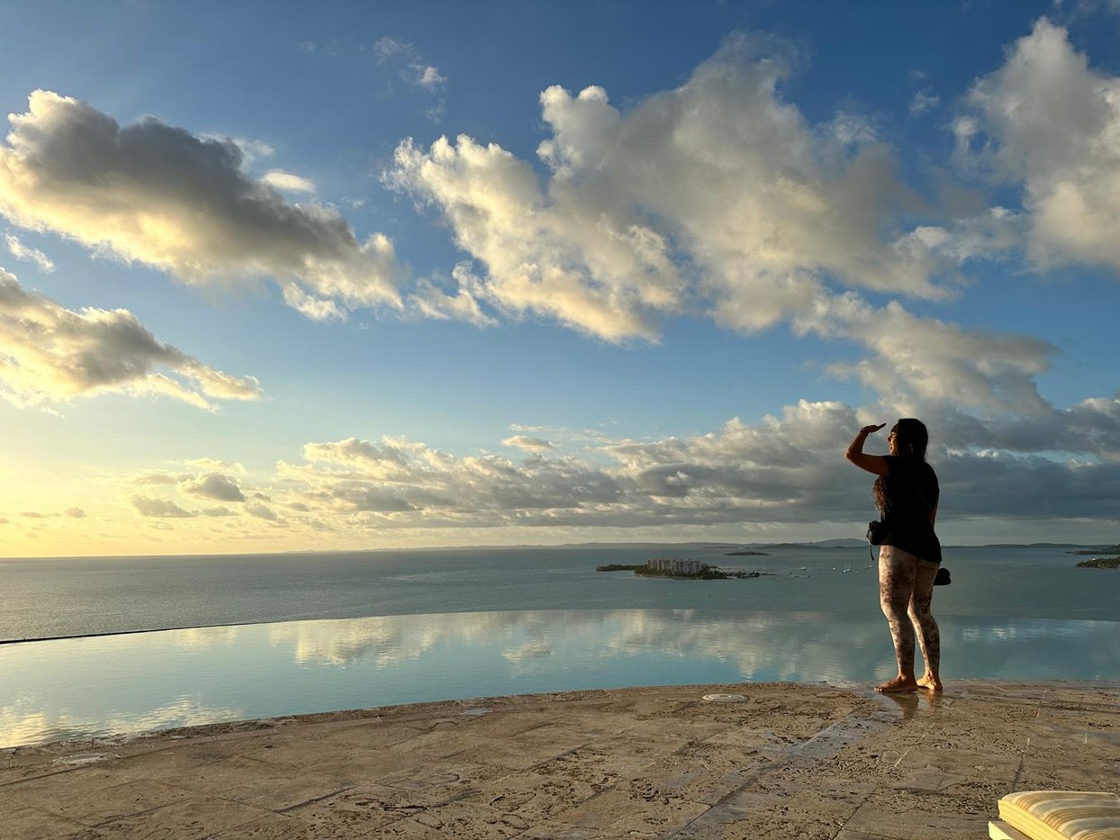 Peaceful yoga session